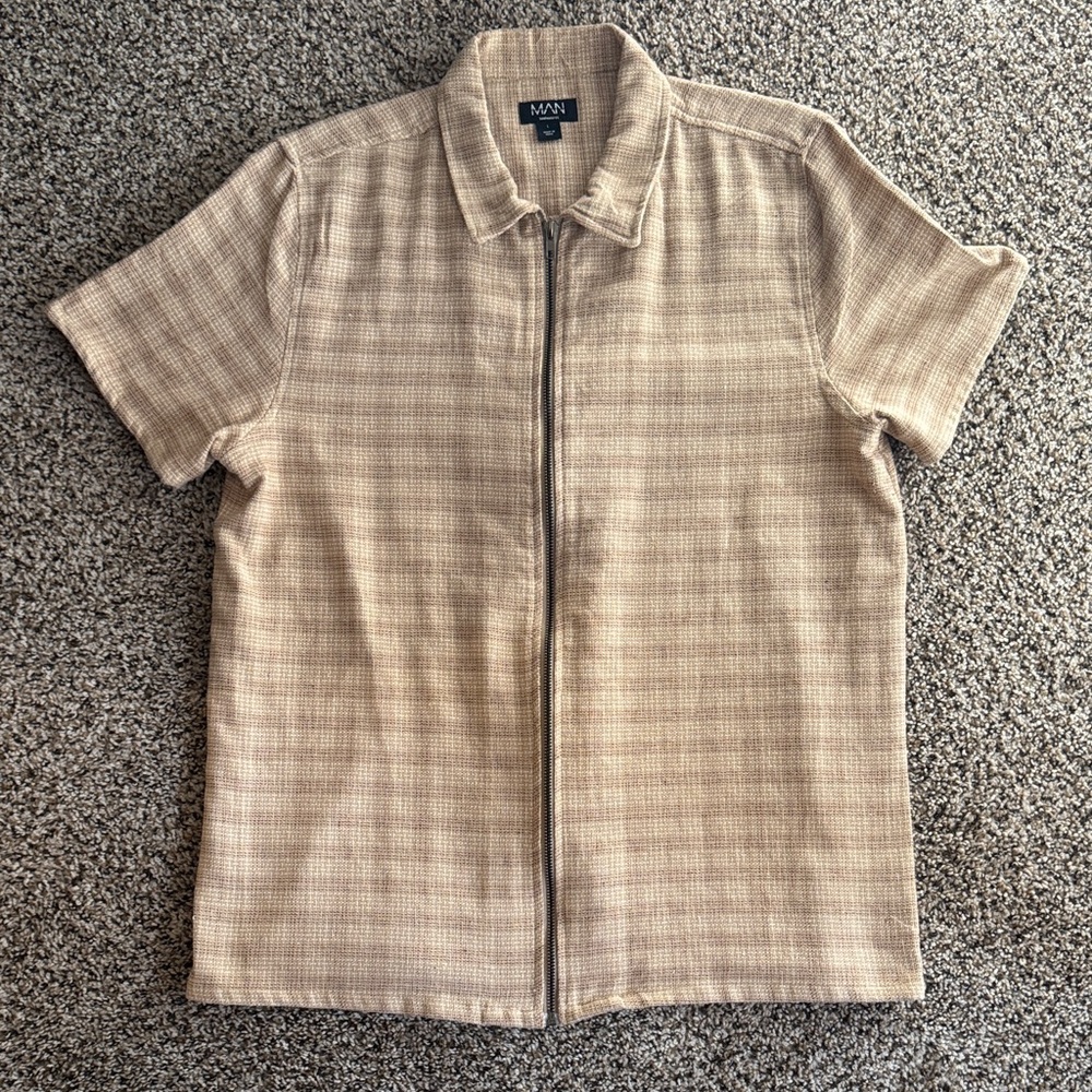Tan Short Sleeve Jacket
